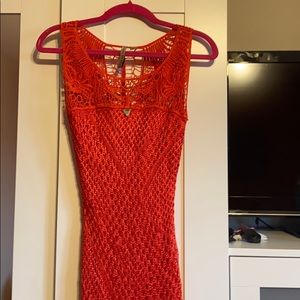 NWOT Guess coral mini dress